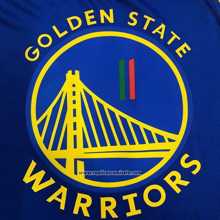 Camiseta Golden State Warriors Klay Thompson #11 Icon Royal Special Mexico Edition Azul